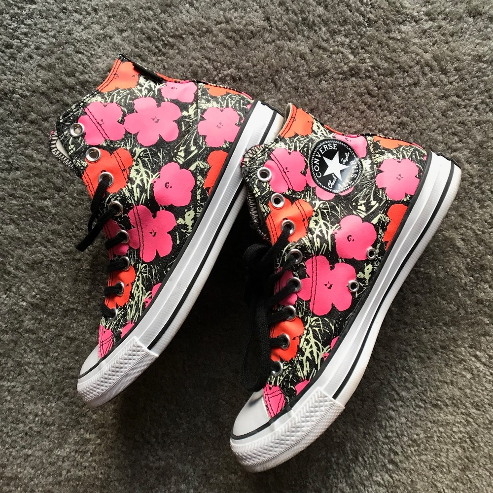 Converse *Andy Warhol* Flowers Print High Tops